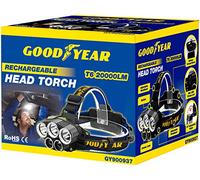 Goodyear Head Light Torch Lamp Headlamp LED Rechargeable Flashlight 20000LM for Camping Car Repair Cycling