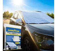 Goodyear Heavy Duty Quilted Sun Shade Windscreen Cover Extra-strong Insulation For Winter | Protects From Frost, Snow & Ice | Universal Fit For Car Windshield | Durable, Weather-resistant Material