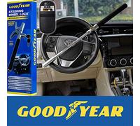 Goodyear Heavy Duty Steering Wheel Lock with 2 Keys Plus RFID Car Fob Signal Blocker Case Pack - Works with All Makes and Models