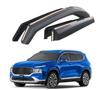 Goodyear In-channel Wind Deflectors for/compatible with Hyundai Santa Fe SUV 2018-2024 IV - Car accessories - Rain Deflectors - Let Fresh Air In During Rain - Sunshades - Reduced Wind Noise-4 Pcs