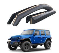 Goodyear In-channel Wind Deflectors for/compatible with Jeep Wrangler 2018-2026 IV (JL) - Car accessories - Rain Deflectors - Let Fresh Air In During Rain - Sunshades - Reduced Wind Noise-4 Pcs