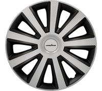 Goodyear Memphis Carbon 10623 Car Wheel Trims Hub Caps Set of 4 35 cm (14 Inches) Black/Silver