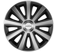 Goodyear Memphis Carbon Car Wheel Trims Hub Caps 40.64 cm (16 Inches) Black/Silver
