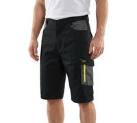 Goodyear GYSHO045 Men's Stretch Multi Pocket Cargo Work Shorts, Black and Grey, 32W