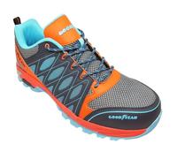 Goodyear S1P SRA HRO Men's Metal Free Work Safety Trainers, Orange/Blue, 7 UK
