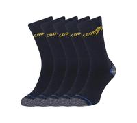 Goodyear Mens Heavy Duty Work Socks (Pack of 5) - Black - Black - 6 UK-11 UK - 55% Cotton/42% Polyester/3% Elastane