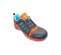 Goodyear Men’s Safety Shoes S1P SRA HRO Safety Rated Workwear Metal Free Lightweight Breathable Comfortable Work Trainers (Orange/Blue, 9 UK)