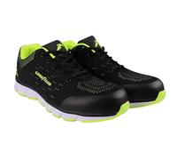 Goodyear Men's Work Safety Sporty Athletic Trainer, Black Green, 14 UK
