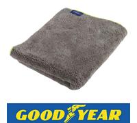 Goodyear Extra Large Luxury Towel Microfiber technology lifts water away from the surface for a powerful clean| Also ideal for buffing away polish & wax residue| Extra absorbency for swirl free finish