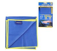 Goodyear Microfibre Waffle Cloth I Reduces drying time with less wring outs | Ideal for bodywork & glass | Designed microfibre cloth | Statically charged cleaning fibres | Leaves lint free finish