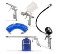 Goodyear Pneumatic Set for Professional compressors 5 Pieces (Oil Gun, Paint Gun, Pump Gun, Spiral Hose)