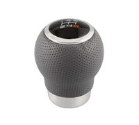 GOODYEAR +PWR Car Parts Universal Gear Shift Knob Short OEM Model Grey Micro-Perforated Leatherette. 27 mm Shifter. with Interchangeable Gear Shift Patterns.