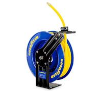 Goodyear Retractable Air Hose Reel, 15m+1m Hose, 3/8" BSP Connector | Steel Case, Wall Mount Auto Rewind Hose Reel, Max 300PSI/20BAR Working Pressure, For Home Garages and Industrial Workspaces