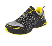 Goodyear S1P SRA HRO Men's Metal Free Work Safety Trainers, Black/Yellow, 6 UK