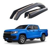 Goodyear Shatterproof in-Channel Window Deflectors for Trucks Chevrolet (Chevy) Colorado/GMC Canyon 2015-2022 Crew Cab, Rain Guards, Window Visors, Vent Deflector,Truck Accessories,4pcs.-GY003429LP