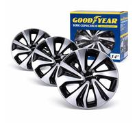 Goodyear SR Savona 14" Bicolor Wheel Trims - Set of 4 - Universal Wheel Covers - Modern Design - Easy Assembly