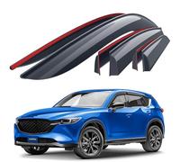 Goodyear Tape-on Car Wind Deflectors for/compatible with Mazda CX-5 2017-2025 (II) KF - Car accessories - Rain Deflectors -Let Fresh Air In During Rain- Sunshades- Reduced Wind Noise-6 Pcs