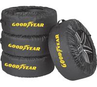 GOODYEAR Tyre bags made of 600D polyester for transporting, storage of tyres, UV protection, water-repellent, black, set of 4