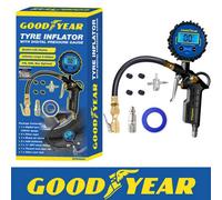 Vivo Goodyear Tyre Inflator Air Gun With Digital Pressure Gauge For Air Compressors, Black
