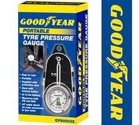 Goodyear Tyre Pressure Gauge With Protective Case| Accurate Dial Reading 0-60 Psi | Ideal For Cars, Motorcycles, Bicycles| Durable Metal Construction| Ergonomic Design| Essential Tire Maintenance Tool