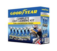 Goodyear Complete Car Cleaning Kit Interior Exterior Tyres Wheel Cockpit Glass