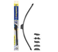 Goodyear Universal Flat Wiper Blade 28 Inch Windshield Flat Blade Technology EasySnap Universal Connector Dual Synthetic Rubber Graphite Coating All Season Durable Long Lasting Performance