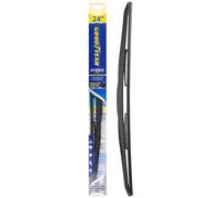 Goodyear Universal Hybrid Wiper Blade 24 Inch Windshield With Aerodynamic Spoiler EasySnap Universal Connector Dual Rubber Graphite Coated All Season Performance Durability