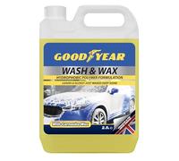 Goodyear Wash And Wax Hydrophobic Polymer 2.5 Ltr | Leaves A Glossy Just Waxed Deep Protective Shine | Polymer-acrylic Polyethylene Copolymer Wax | Effectively Cleans Dirt And Grime From Your Vehicle