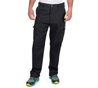 Goodyear Workwear GYPNT001 Classic Multi Pocket Cargo Safety Work Trousers, Black/Royal Blue, 36W/31L