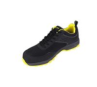 Goodyear Workwear GYSHU1532 Mens Lightweight Work Safety Sporty Athletic Trainer Non Metallic Composite Toe Cap & Midsole S1P/SRA/HRO, Black, UK 9/EU 43