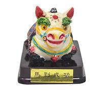 Goodyouge Chinese Zodiac figurines Feng Shui Hand Painted Chinese Horoscope Animal Multicolor Resin Collectible Figurines Statue Horse