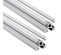GooEquip 2pcs 2020 Aluminum Extrusion 300mm T Type Extrusion European Standard Anodized Linear Rail for 3D Printer and CNC DIY Laser Engraving Machine, Silver