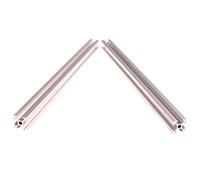 GooEquip 2pcs 2020 T-Slot 1000mm/39.37inch Aluminum Extruded Euro Standard Anodized Linear Rails for 3D Printer Parts and CNC DIY Silver