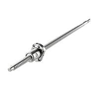 GooEquip Ball Screw CNC Parts SFU1204, 1pcs Ball Screw + Nut, Diameter 12mm Lead 4mm Length 450mm/17.72inch, for CNC Machine DIY, Manufacturing and Industrial Needs