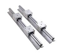 GooEquip Linear Rails 2PCS SBR20-500mm/19.68inch and 4 PCS SBR20UU Carriage Bearing Blocks Linear Bearings and Rails for DIY CNC Routers Lathes Machine
