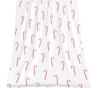 GOOESING Christmas Throw Blanket Candy Cane Christmas Lightweight Cozy & Warm Fuzzy Soft Fleece Flannel Blankets for Winter Couch Bed Sofa Gift for Women Men 50" x 60"(127x152cm)
