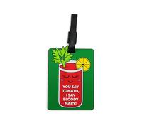GOOFBALLS Funny Luggage Tag - Hilarious Travel ID Tag with Sarcastic Saying - Durable & Easy to Spot Suitcase Tag for Men, Women, Frequent Flyers, or Gag Gift for Travelers, Bloody Mary, Bloody Mary