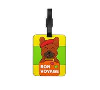 GOOFBALLS Funny Luggage Tag - Hilarious Travel ID Tag with Sarcastic Saying - Durable & Easy to Spot Suitcase Tag for Men, Women, Frequent Flyers, or Gag Gift for Travelers, Bon Voyage, Bon Voyage