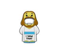 GOOFBALLS Funny Magnetic Bottle Opener - Beer Opener with Hilarious Saying - Strong Magnet for Fridge or Man Cave - Great Gag Gift for Beer Lovers, Dads, Friends - Jesus