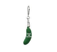 GOOFBALLS Keychain Bag Clip - Inspirational Plush Key Chain Charm, Fun Backpack Purse Accessory, Small Gift for Kids & Adults, Pickles Are Dill-icious, One Size