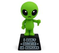 GOOFBALLS Miniature Desk Figurine - Cute & Quirky Office Decor for Desk, Shelf, or Workspace - Fun Tiny Collectible Statue for Adults, Coworkers, or Home Office Gift-I Don't Believe in Humans