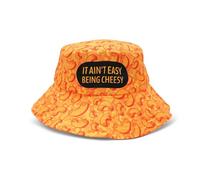 GOOFBALLS Novelty Bucket Hat - Fun Retro Style Summer Sun Hat for Men & Women, Lightweight & Packable Accessory, Mac N Cheese, One size
