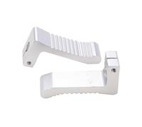 GOOFIT 1 Pair Small Foot Peg 7 shaped foot pedals Replacement For 2 Stroke 47cc 49cc Pocket Bike - Silver