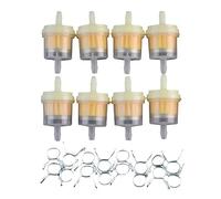 GOOFIT 10 Pcs set Motor Oil Fuel Filter Spring Clips Clamps Replacement For Motorcycle Dirt bike ATV Moped Scooters Pocket Bike