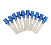 GOOFIT 10p/set 6 color moto Gas Fuel Petrol Tank Cap Valve Vent Breather Hose Tube For ATV PIT Dirt Bike Pipe Motorcycle (Blue)