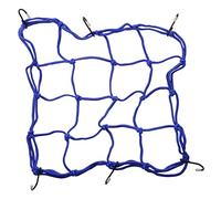 GOOFIT 12" x 12" Elasticated Bungee Luggage Cargo Net with Hooks Hold Down Replacement For Motorcycles Motorbike ATV Bikes Cars Trucks Blue