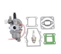 GOOFIT 13 mm Carburetor with Seal Spark Plug Replacement For 2 Stroke 47cc 49cc Pocket Bike