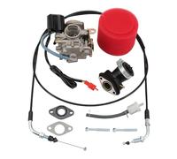 GOOFIT 18mm Carburetor Air Filter Intake Manifold Throttle Cable Replacement for 139QMB 139QMA GY6 4 Stroke 49cc 50cc Engine Scooter Go Karts Moped