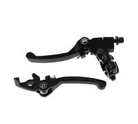 GOOFIT 22mm 7/8" Handlebar Clutch Lever Brake Levers Folding Hand Controls Replacement for Dirt Pit Bike 110cc 125cc Pack of 2