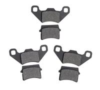 GOOFIT 3 Sets Motorcycle Rear Disc Brake Pad kit for 50cc-125cc ATV, Go Kart, Dirt Bike, Pit Quad, Dune Buggy, 4 Wheeler - Semi-Metallic